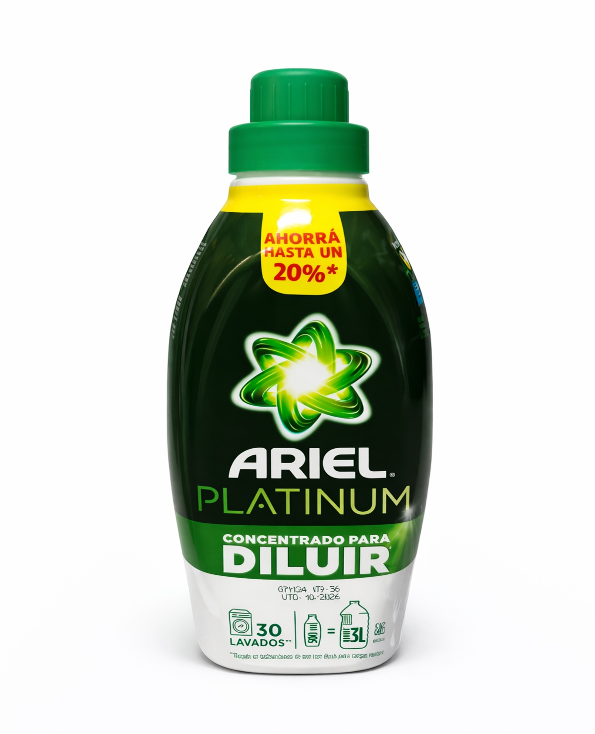 Jabon Liquido Ariel P/Diluir Platinum x 500 Ml